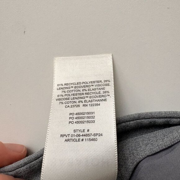 Aritzia Babaton Overtake Pants Relaxed Softly Structured Wide Leg Grey Size 4 - Picture 9 of 9